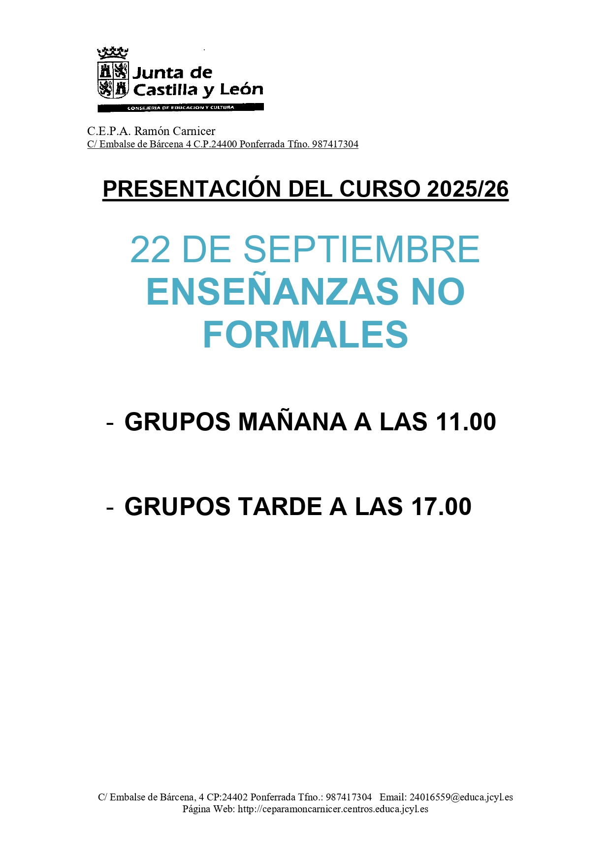 Presentación curso 25-26