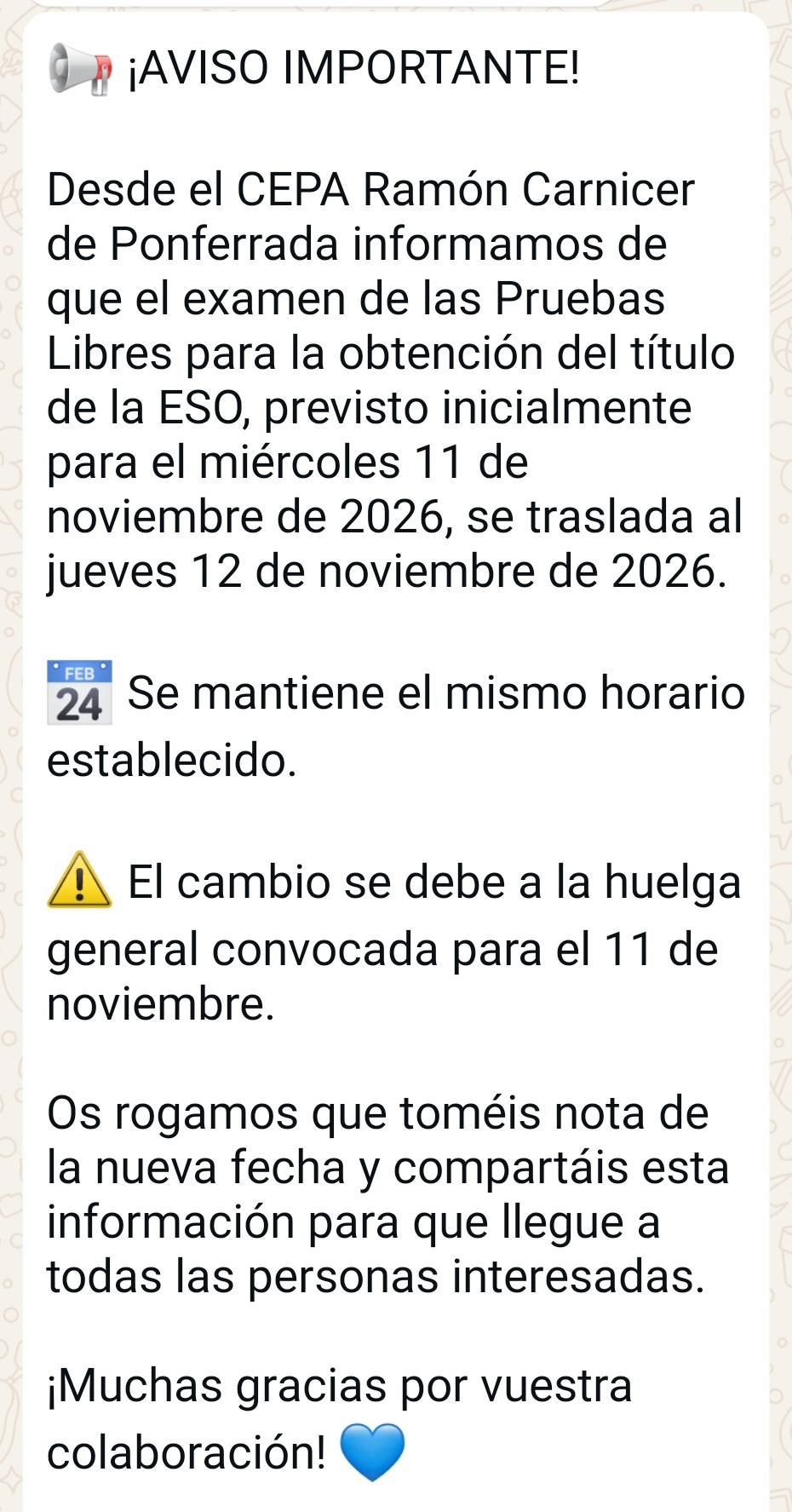 Pruebas Libres comentario Pruebas Libres comentario